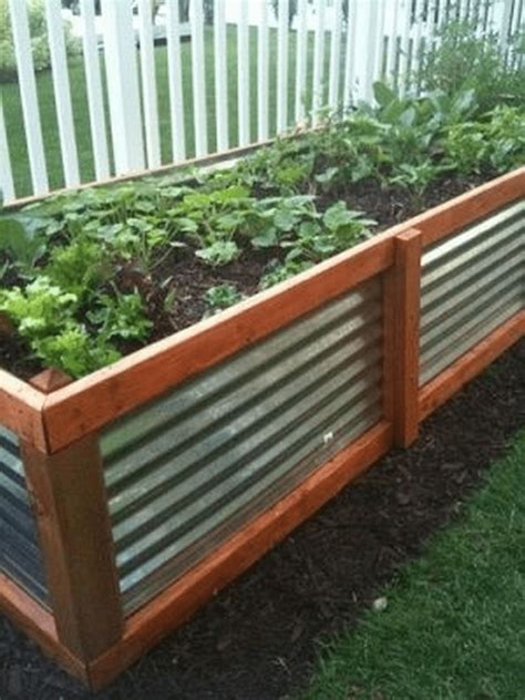 garden box corrugated metal|corrugated galvanized steel raised bed.